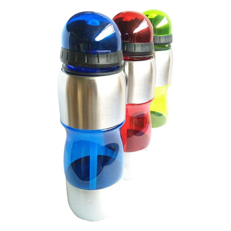 Venta al por mayor bicicleta de montaña Borde de aluminio botella de agua paja taza de agua de plástico deportes taza transparente montar borde-botella de agua cubierta