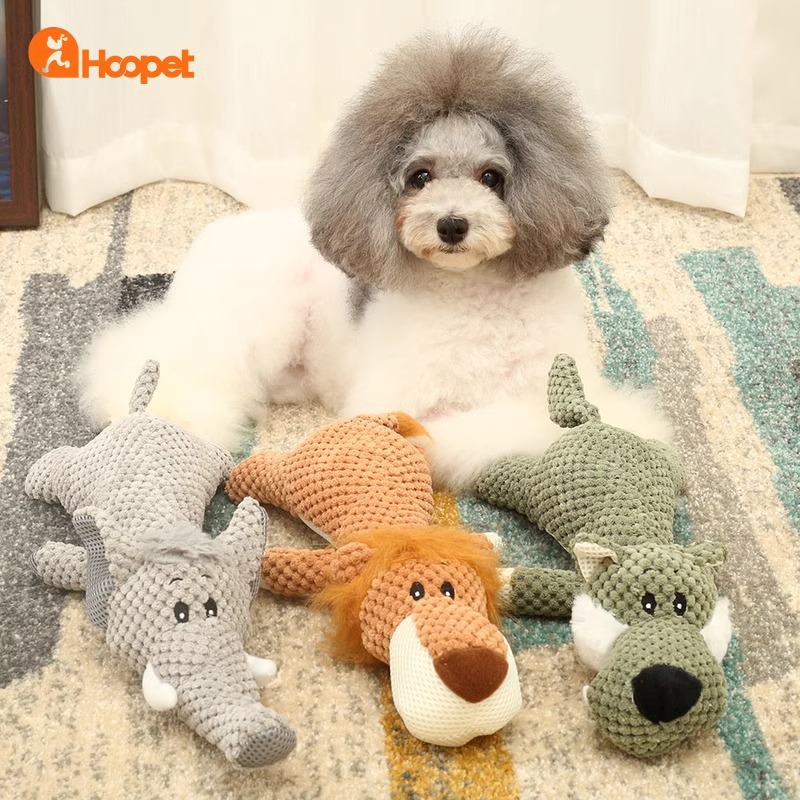 Perro juguete de sonido juguete de peluche interactivo en stock al por mayor cachorro juguete molar suministros para mascotas image 2