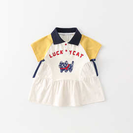 婴儿衣服夏季女宝宝外出连体衣满月百天爬爬服可爱洋气薄款哈衣抱