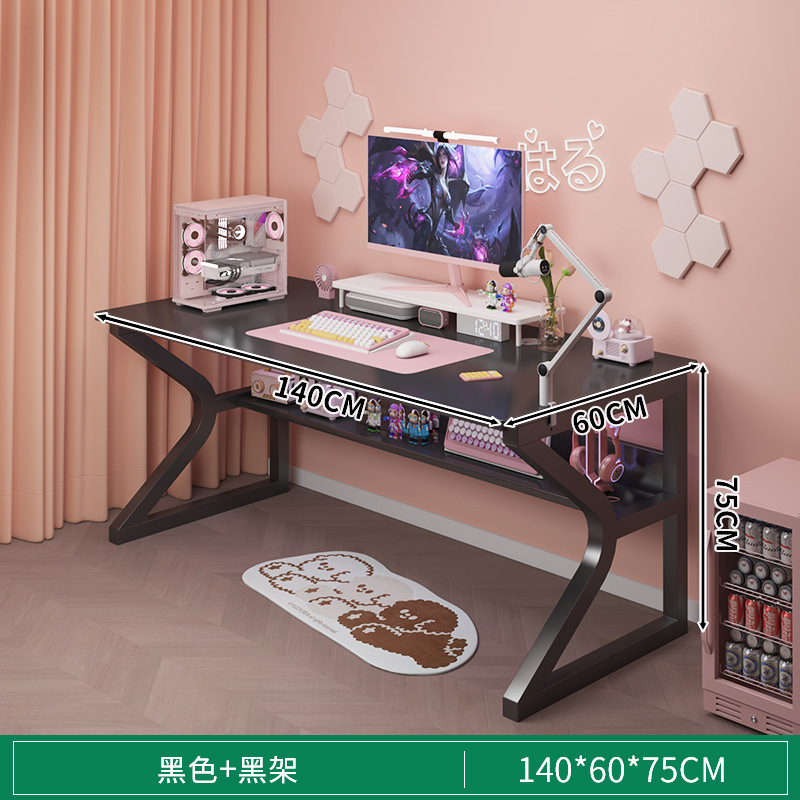 Escritorio para computadora doble Escritorio para estudiantes en el hogar Escritorio de estudio Escritorio de dormitorio de apartamento pequeño Escritorio minimalista Escritorio blanco