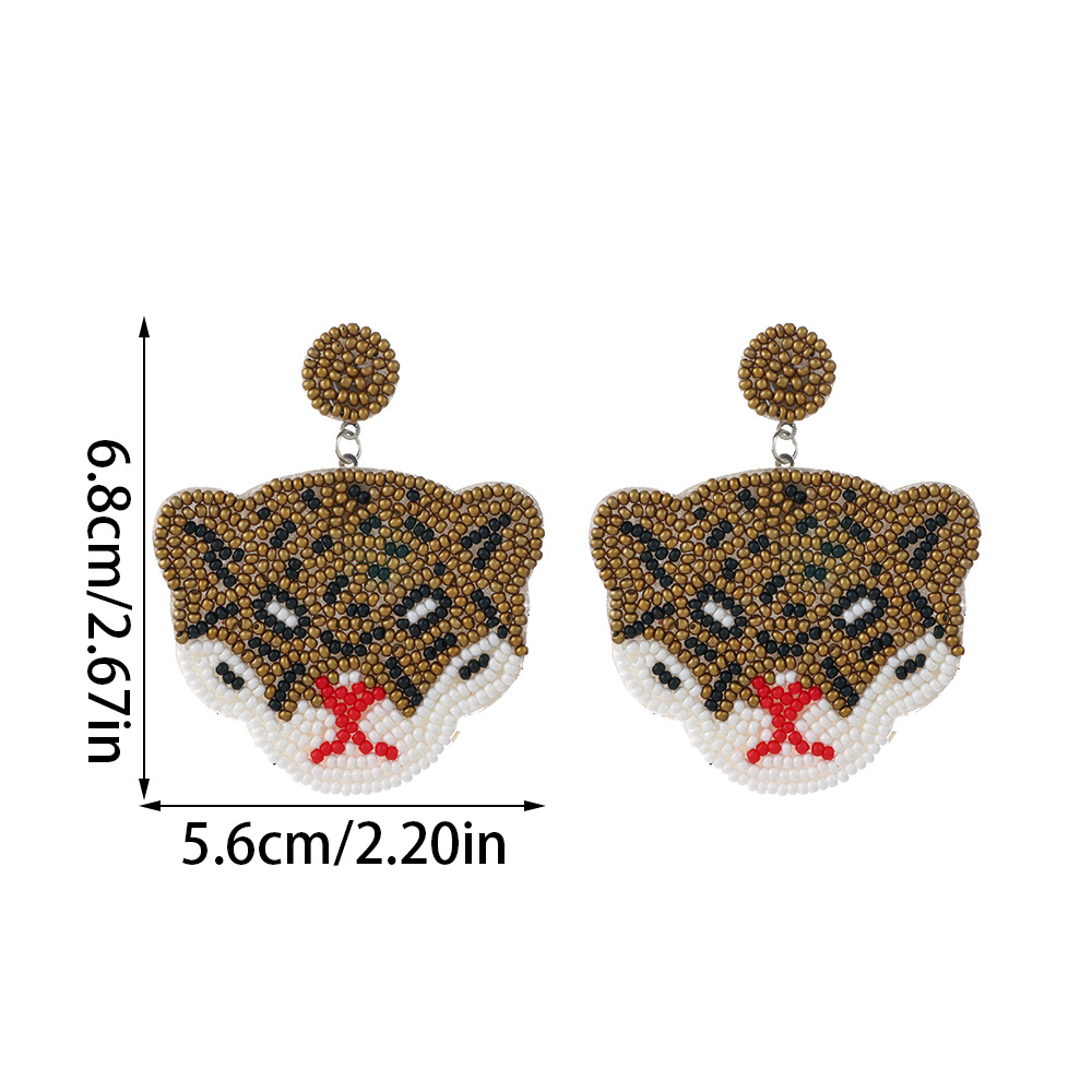 1 Pair Simple Style Dog Panda Amazing cat Alloy Plastic Resin Drop Earrings display picture 7