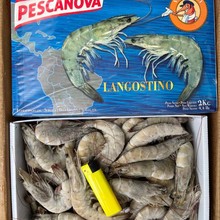老船长白虾南美对虾3140白虾深海虾冷冻大虾盐冻虾烧烤酒店食材