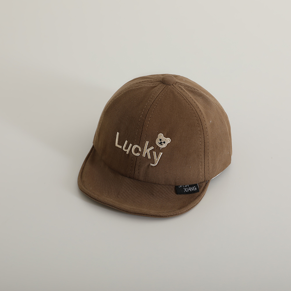 Sombreros para bebés japoneses primavera y otoño gorras de lengua de pato bebés de moda gorras de béisbol de ala corta gorras para niños y niñas sombreros de protección solar