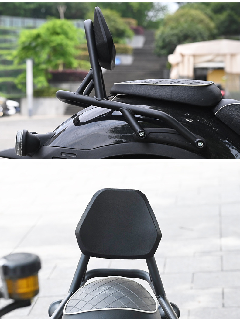 Suitable for Chunfeng Clc450 Retro Backrest Waterproof Sun Protection Seat Back Cushion Rear Seat Tail Wing Modification Accessories