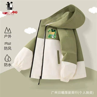 品牌巴布豆史努比秋季冲锋衣外套品牌童装尾款童装工厂批发秋冬