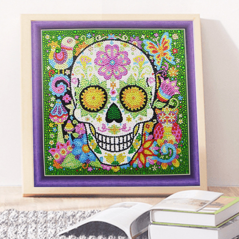 Pintura de Diamantes 5D para Niños, Diseño de Animales, Gato, Punto de Cruz, Cristal, Decoración, Manualidades, Amazon Transfronterizo