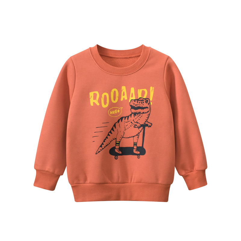 27 niños ropa de estilo coreano para niños Otoño e Invierno Nuevo suéter para niños 2023 ropa de bebé para niños dinosaurio moda al por mayor transfronteriza