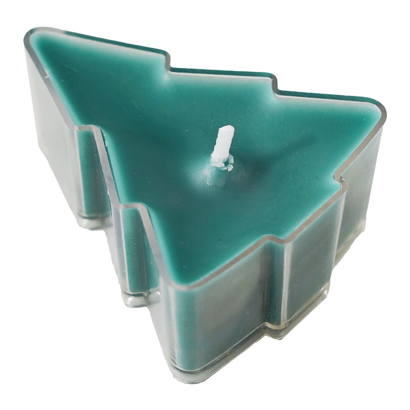 Árbol de Navidad pequeño adornos de cera de té hechos a mano Navidad cera de aroma regalo cera de aroma cera de estilo