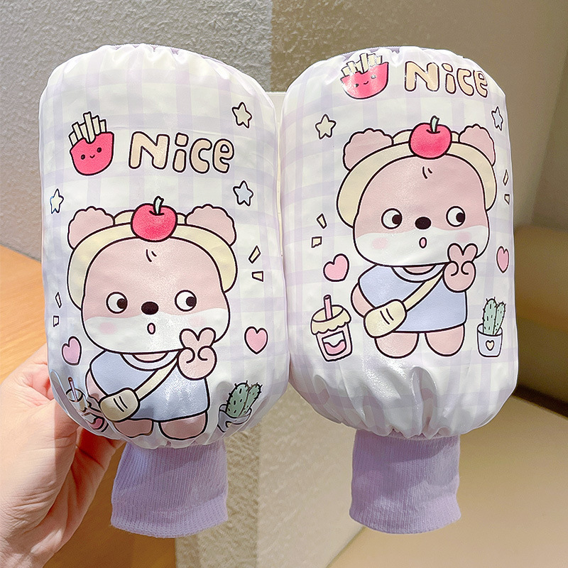 儿童袖套卡通防水防油防污秋冬羽绒服专用护衣套袖宝宝男女孩袖筒|undefined