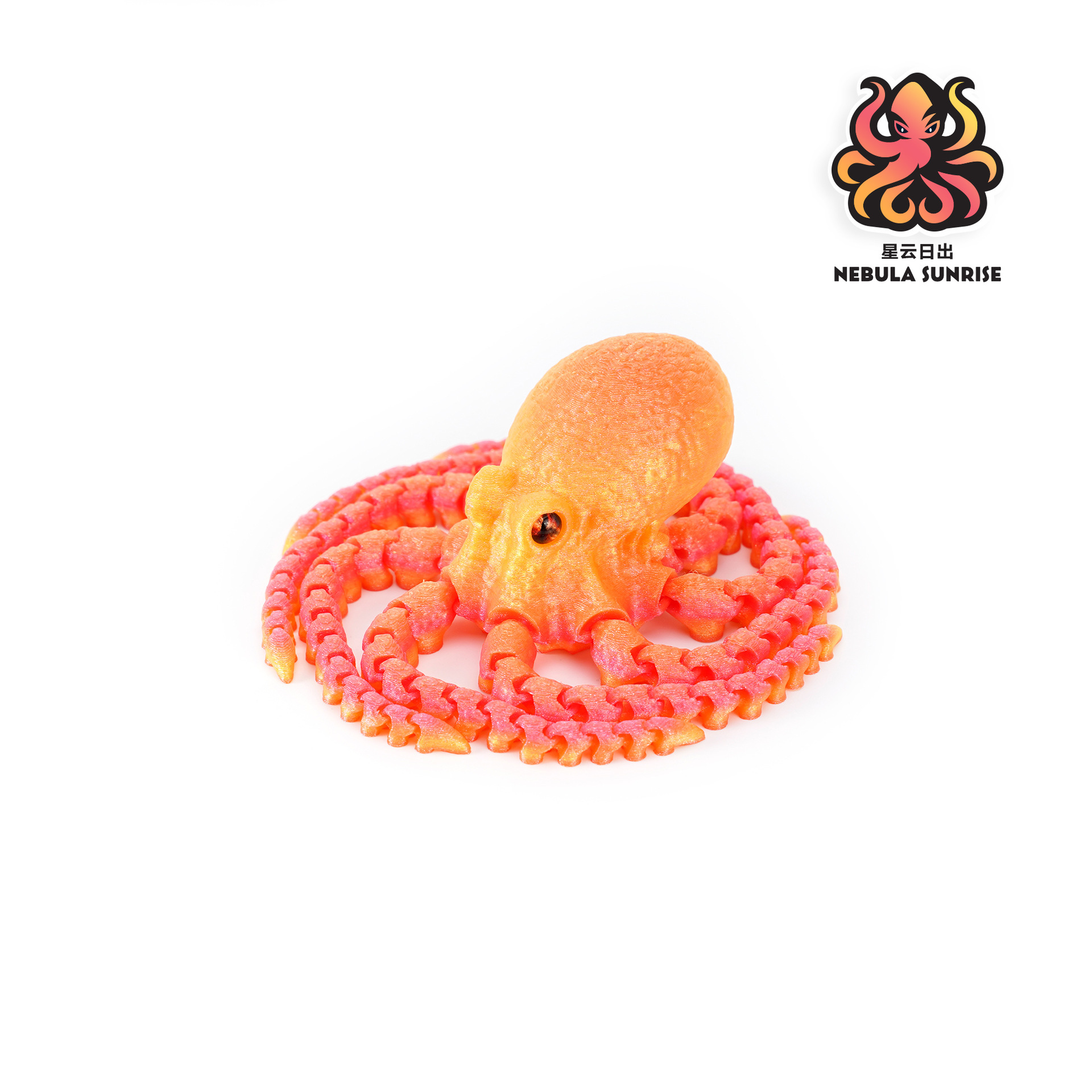 Ventas transfronterizas calientes de impresión 3D octopus ornamentos de luces nocturnas juguetes infantiles hechos a mano juguetes de impresión 3D