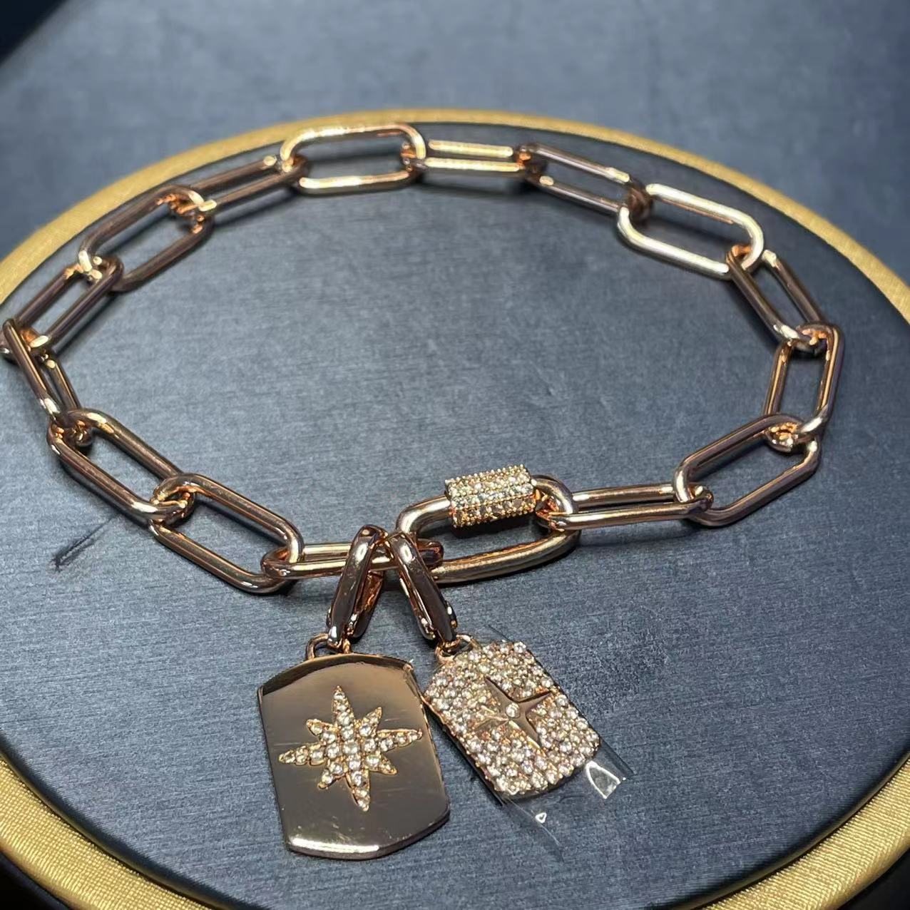 Fashion Star Copper Star Zircon Bracelets