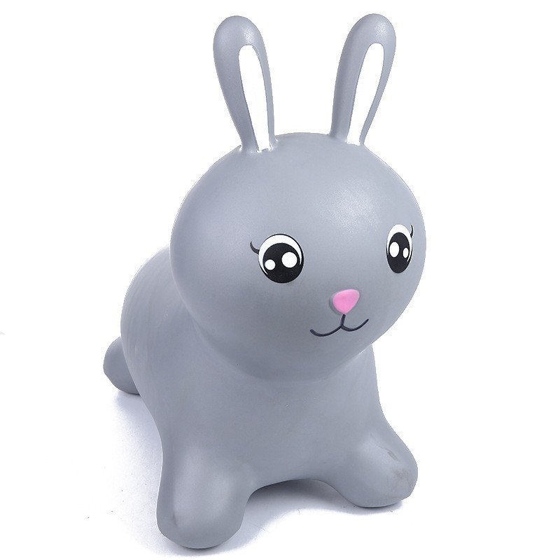 Gray Rabbit Children's Toy Jumping Horse Silent Thickened Explosion-Proof Inflatable Elastic Baby Toy Horse Riding Toy