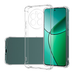 適用OPPO Realme 12pro+四角防摔手機殼RENO11F透明tpu氣囊保護套