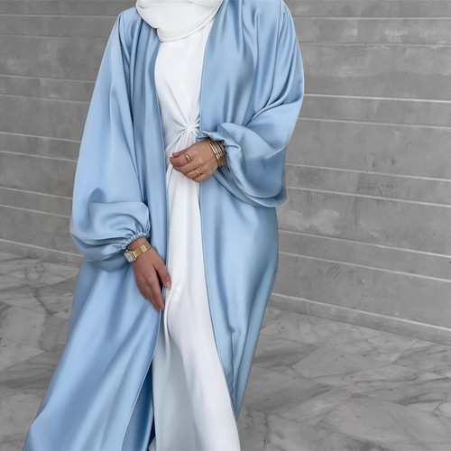 Loriya bubble sleeve open top, summer colorful elegant long dress LR507