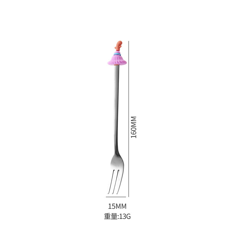 316不锈钢勺子叉子餐具套装创意万圣节叉勺套装蛋糕甜品勺水果叉|undefined