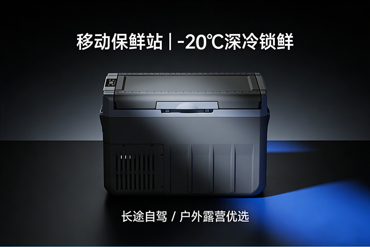Qixuan Large-Capacity Rv Truck Outdoor Camping Compressor Car Refrigerator Cooler Small Freezer Box for Home Use