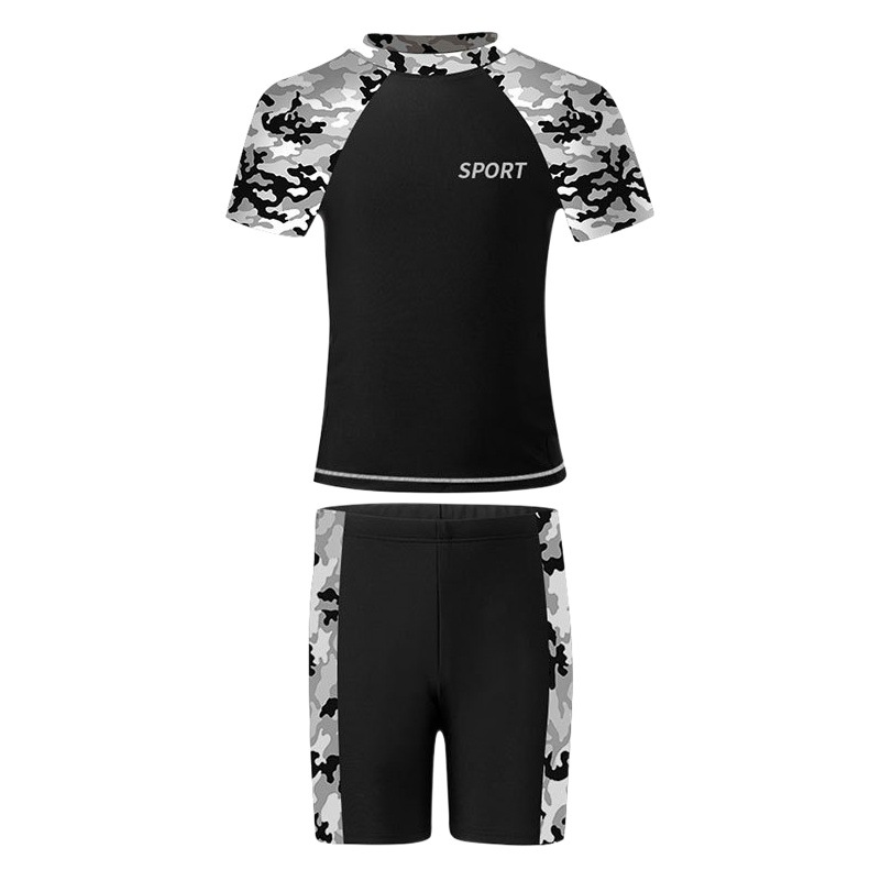 Traje de baño para niños traje de baño para niños de dos piezas para niños adolescentes medianos y grandes verano 2023 nuevo traje de baño de cinco puntos