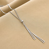 Necklace stainless steel, fashionable accessory, chain for key bag , suitable for import, simple and elegant design