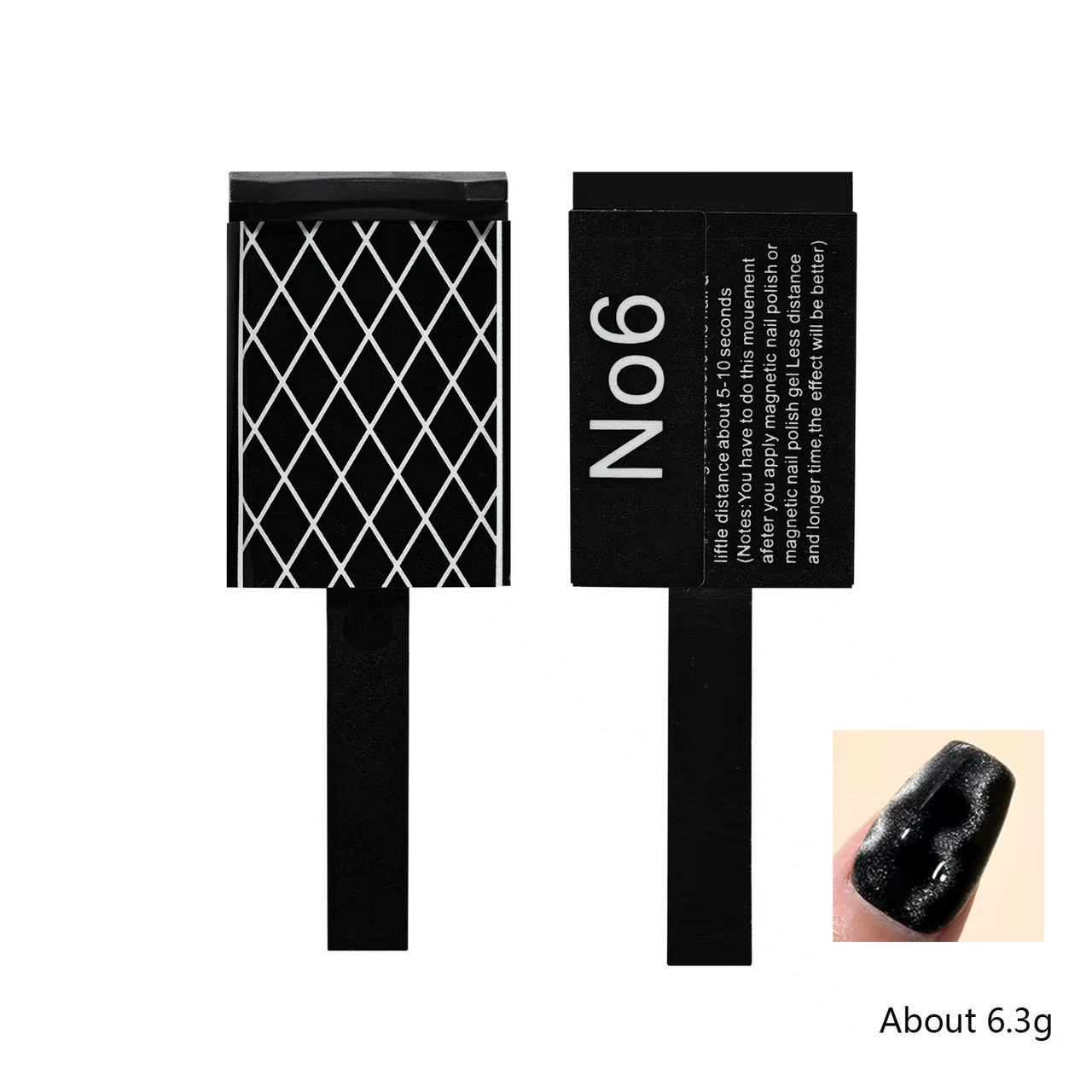 Suministro directo transfronterizo nuevo cigarro multifuncional varilla magnética arte de uñas imán de dos cabezas imán de succión fuerte de ojo de gato cinco en uno