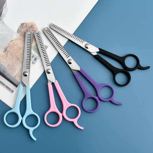 Manufacturer wholesale stainless steel pet scissors, easy to clean hairdressing scissors, pet hairdressing and grooming scissors with fine teeth
