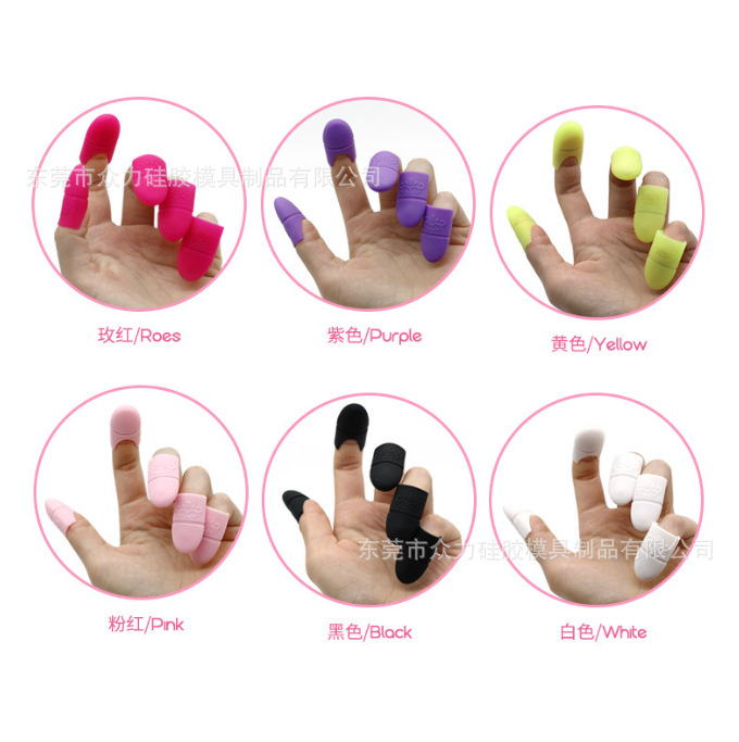 Spot Cross-Stitch Anti-Puncture Silicone Finger Protector Anti-Slip Anti-Scalding Finger Protector Handmade Finger Protector