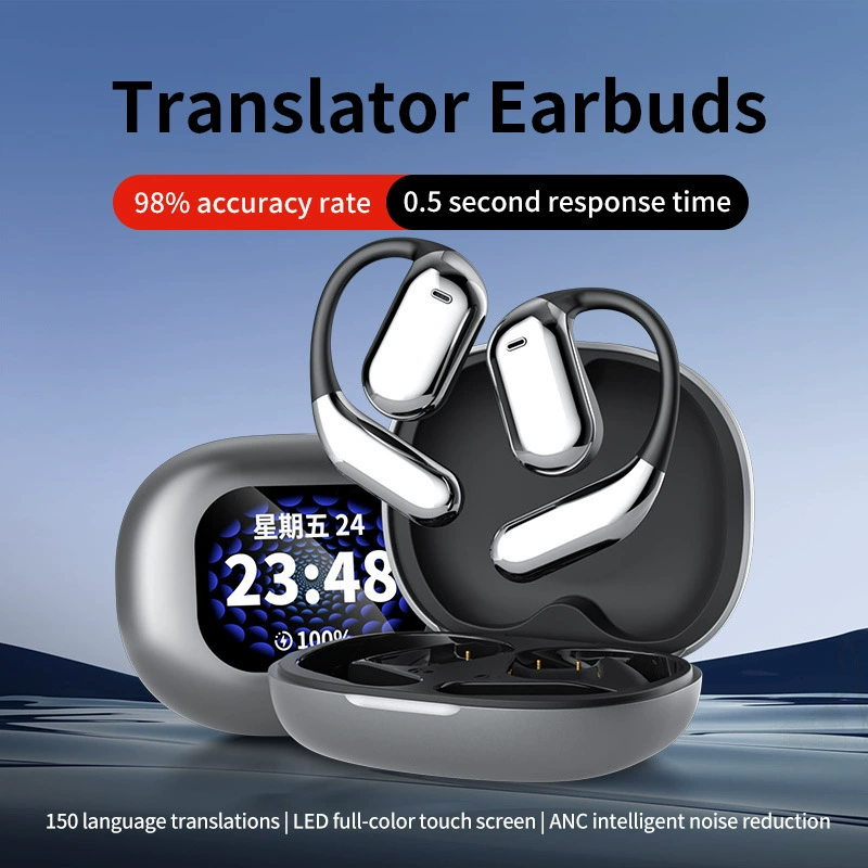 Наушники Pro, удлинённые умные дужки для ушей, Bluetooth, с LED-дисплеем