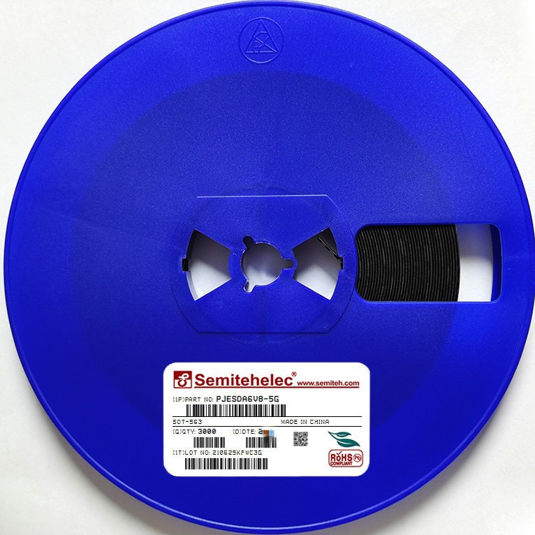 PJESDA6V8-5G ESD/TVS静电保护元器件 SOT-563 SEMITEH 全新原装