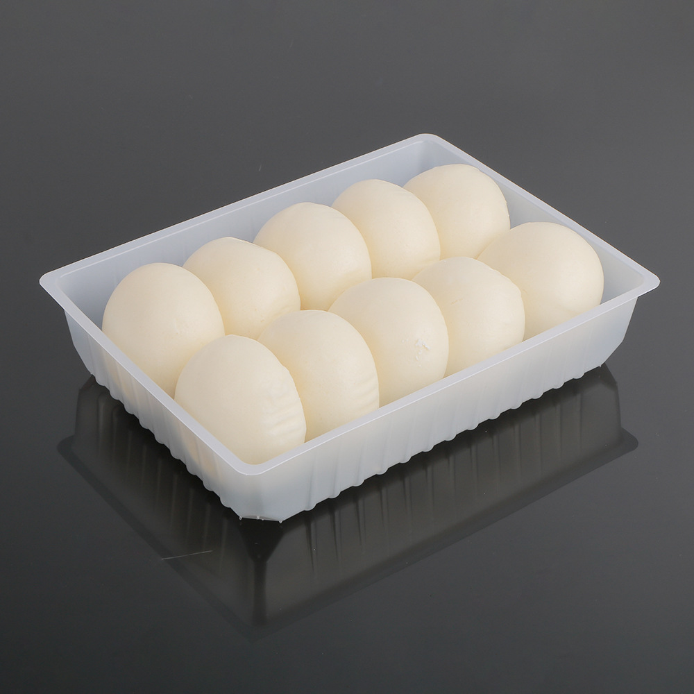 一次性pp冷冻食品红糖包吸塑托盘 食品级10个装奶黄包塑料内托
