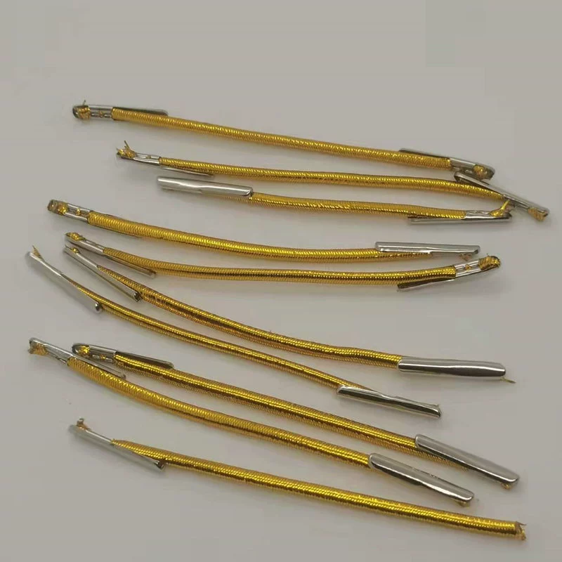 Золотистая резинка для волос с застежкой, эластичный шнурок с застежкой, резинка для волос с застежкой, эластичная лента с застежкой, высокая эластичность