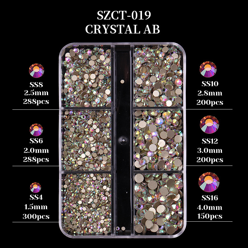 Cruz-frontera popular remache de uñas joyería no se desvanece mezclado 6-rejilla de metal largo hueco estrella Luna decoración de uñas