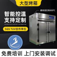石墨烯烤箱高温烘箱热风循环干燥箱不锈钢双胆立式大型工业烤箱