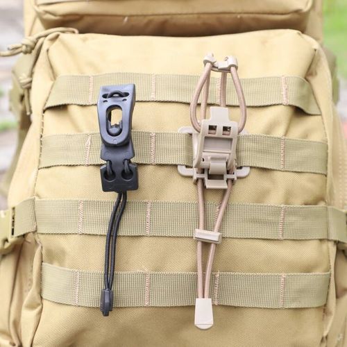 Outdoor backpack climbing pole strap buckle elastic rope binding buckle strap buckle backpack external buckle