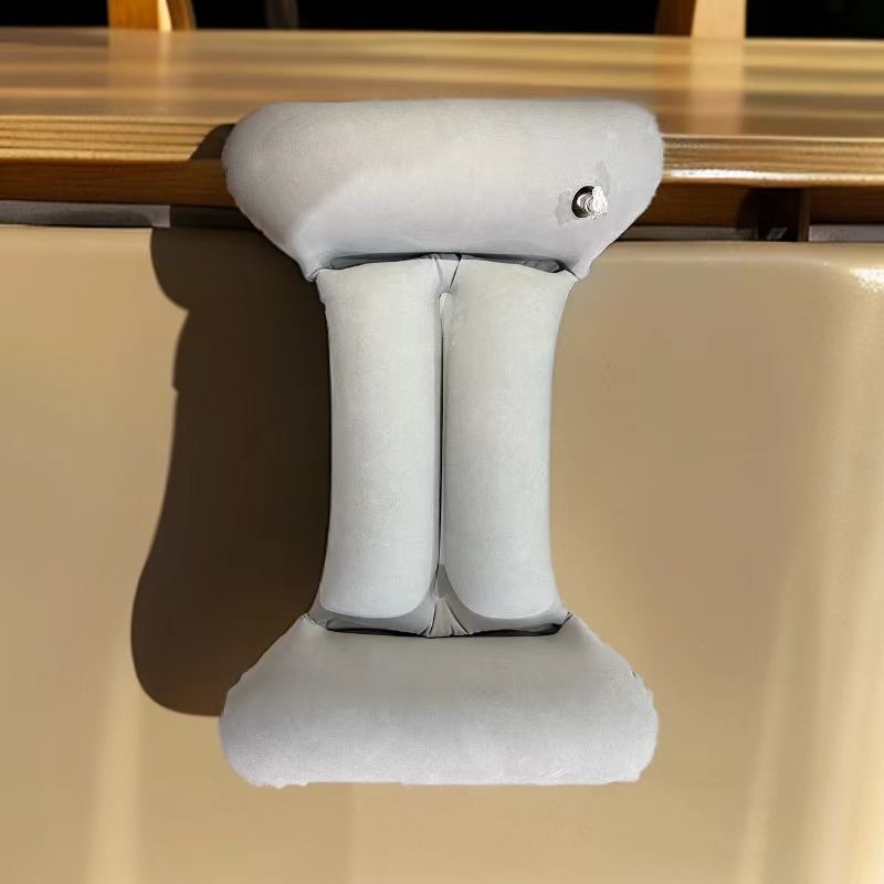卸売 PVC 植毛インフレータブル H 型枕旅行腰枕昼休み枕ポータブルウェッジ枕クッション|undefined
