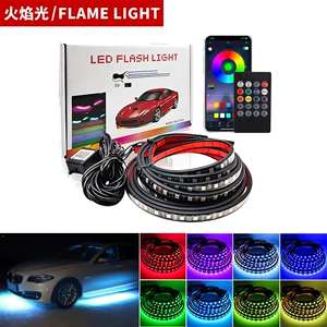 Avtomobil LED şassi işığı, rəngli səsli idarəetmə, Bluetooth APP çoxfunksiyalı xəbərdarlıq işığı