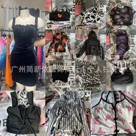 2025新款跨境shein品牌混款性感辣妹上衣女装厂家直销货源快时尚