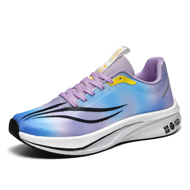Zapatos deportivos transpirables de moda para hombres de verano, zapatos de plataforma con cordones de moda al aire libre para estudiantes, zapatos para correr casuales bajos
