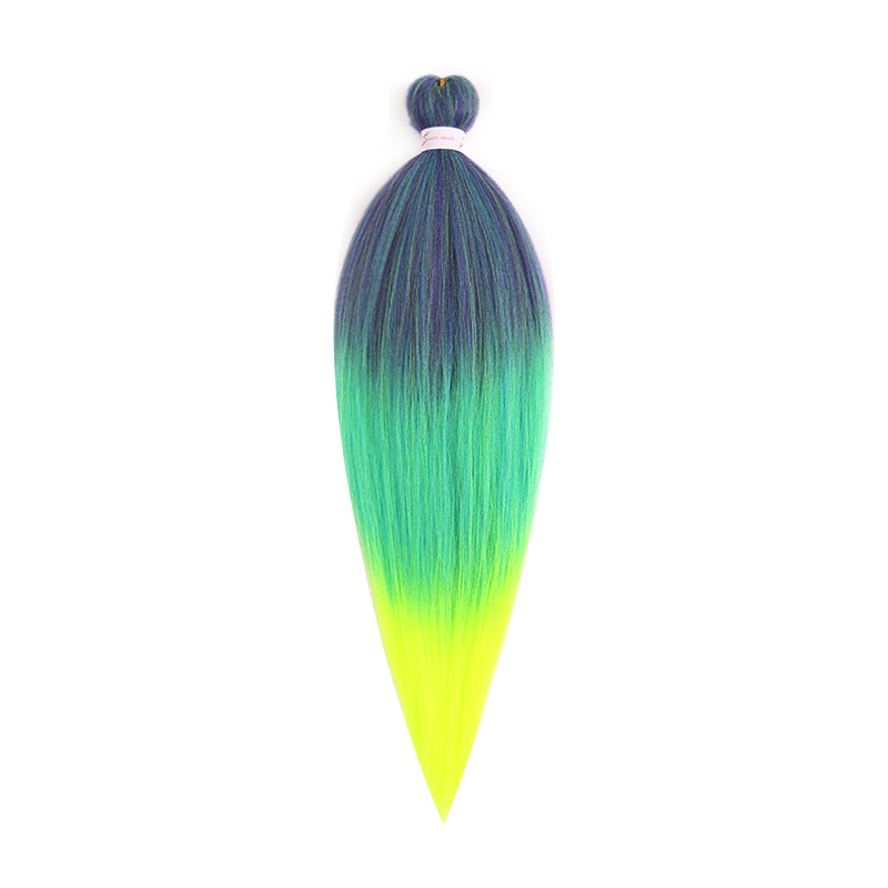 EZ Trenza PVC ignífugo a baja temperatura fibra multicolor flojo gran ganchillo de trenza fábrica de cabello recto un cabello