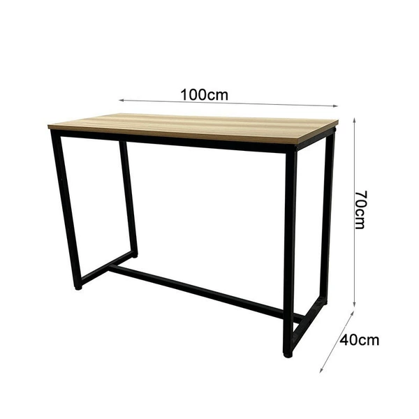 Medium size 100*40*70cm, light walnut color + black legs, length*width*height - standard