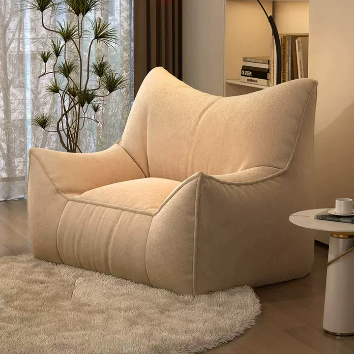 懒人沙发可躺可睡卡通单人窝窝椅可爱柔软阅读区榻榻米躺椅豆沙袋