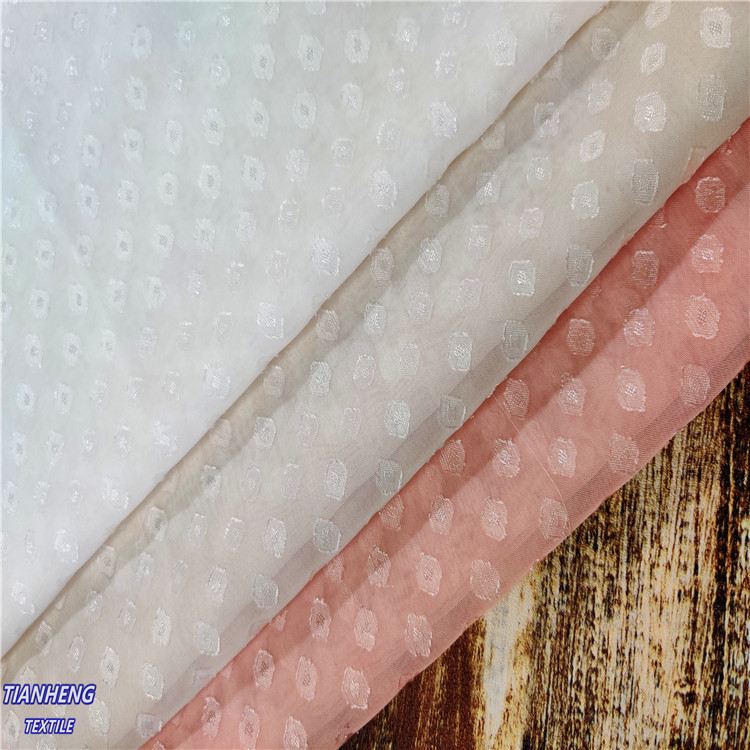 透气春秋夏几何小六边型提花衬衫吊带衫连衣裙汉服舞台服饰面料批