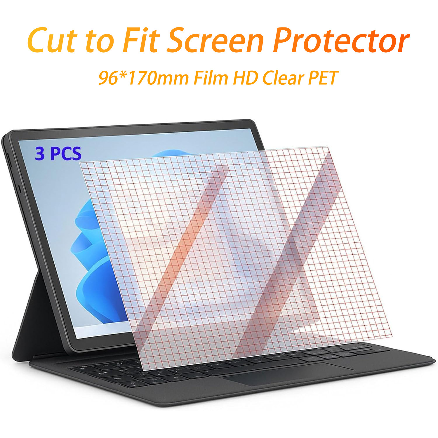 Cuttable Screen Protector A4 High-Definition Mobile Phone Tablet Watch Navigation Camera Universal Cutting Grids Film