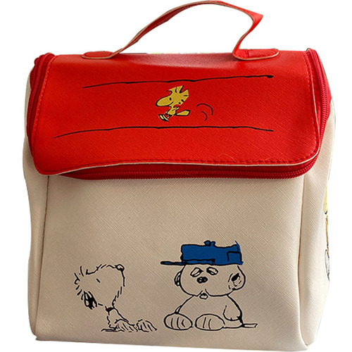 Internet celebrity's same creative Snoopy cartoon house-shaped cosmetic bag large-capacity storage bag waterproof toiletry bag