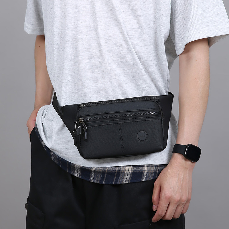 Riñonera para hombre, bolso de hombro simple nuevo portátil de moda, bolso de pecho de tendencia casual de todo fósforo, bolso de mensajero de almacenamiento multicapa