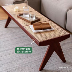 座れる無垢材籐ベンチ、靴交換用スツール、玄関ロングダイニングチェア、北欧寝室ベッドサイドスツール、家庭用小型アパート