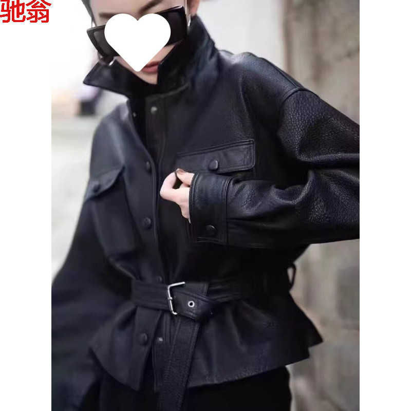 宋佳同款皮衣短外套女2025春新款收腰显瘦夹克|undefined
