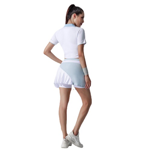 High-Elastic Short-Sleeve Breathable Short Skirt with No-Show Design, High-Waisted Colorful Yoga Pants, Tennis Skirt, Badminton Skirt, Golf Skirt