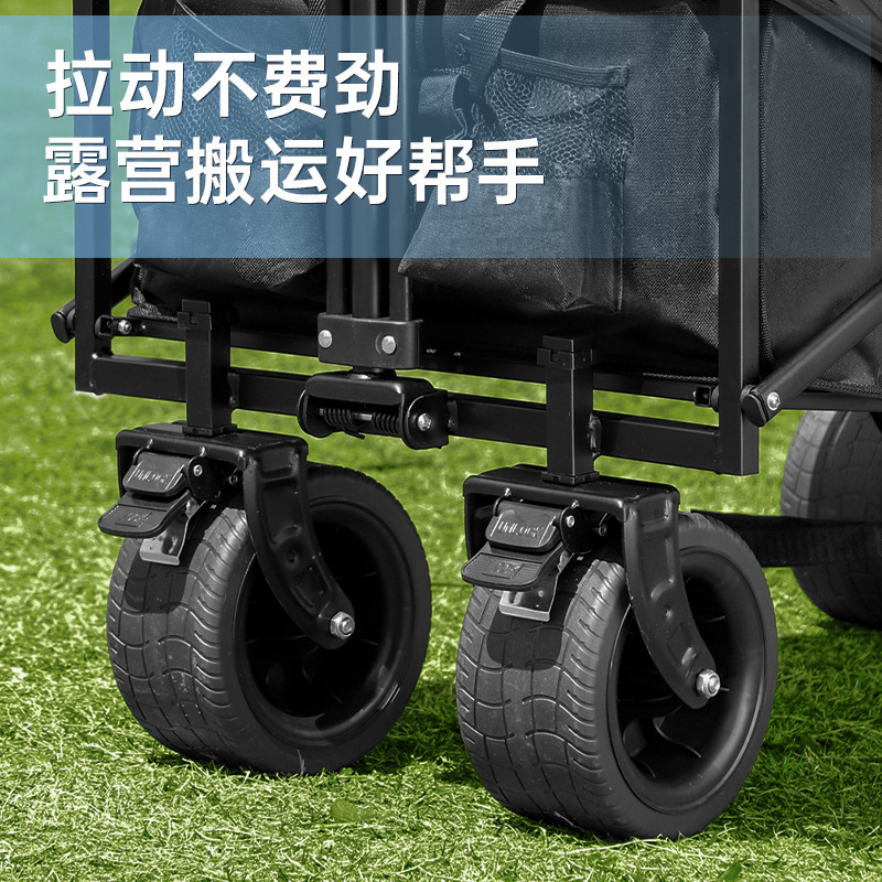 Carrito Plegable de Camping, Metal, Portátil, para Picnic y Excursiones al Aire Libre