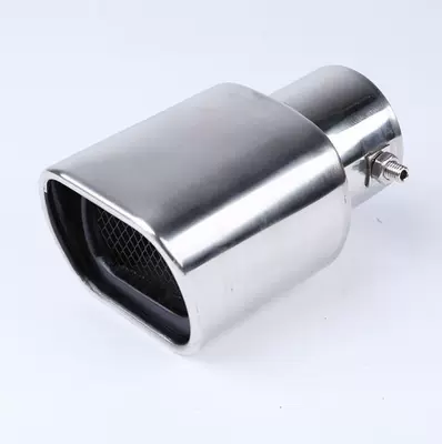 Pipe Exhaust Hood Exhaust Pipe, Car muffler - platinum-with-square-mouth-and-net-straight-style