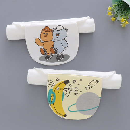 Sweat-absorbent towel for children, 4-layer gauze pad sling, kindergarten baby sweat-proof towel, children's sweat-absorbent towel, two combinations