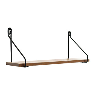 Living Room Wrought Iron Simple Wall-Mounted Display Shelf Wooden Board Wall Bookshelf Storage Wall Support Bracket